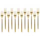 image 1 of Argon Tableware Stainless Steel Dinner Forks - 19.5cm - Gold - Pack of 12