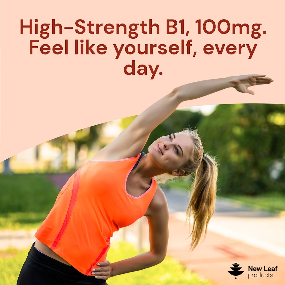 image 1 of Vitamin B1 Tablets Thiamine Supplement High Strength 100mg