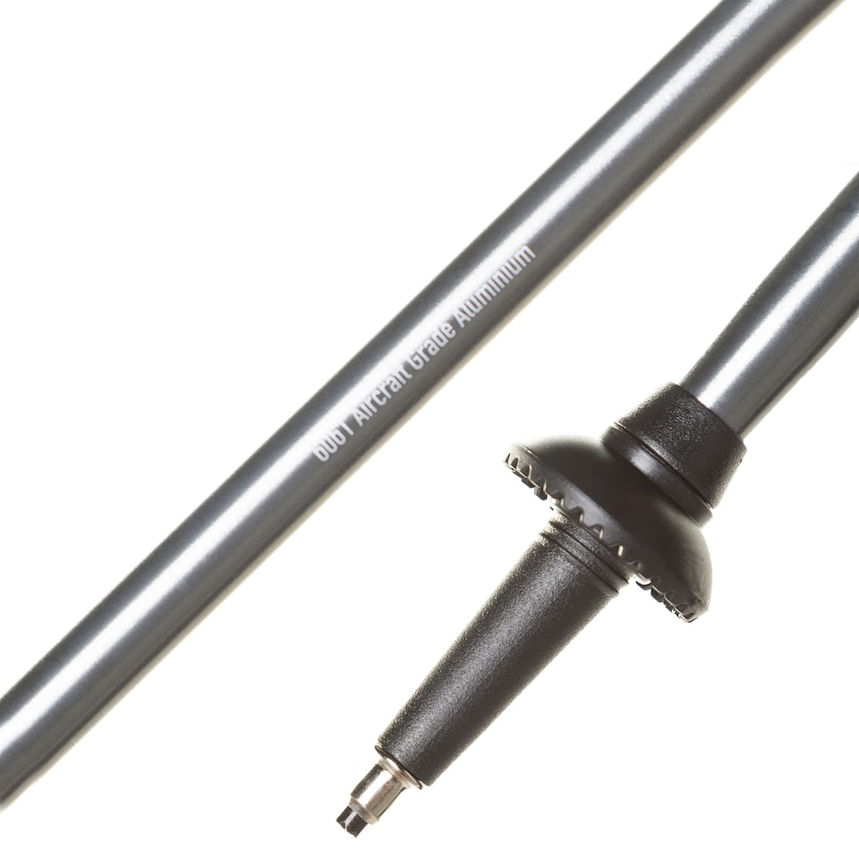 image 1 of Wanderer Lock Single Pole Adjustable LeverLock Hiking Walking Trekking Outdoor | Black | Black | One Size | 1