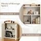 image 7 of COSTWAY 3-Tier Tall Bookshelf Modern Display Cabinet White