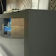 image 8 of Grey TV Unit 145cm Gloss Doors Free LED Modern Media Cabinet Grey