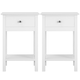image 1 of Yaheetech 2PCS Modern Design Bedside End Table with Drawer