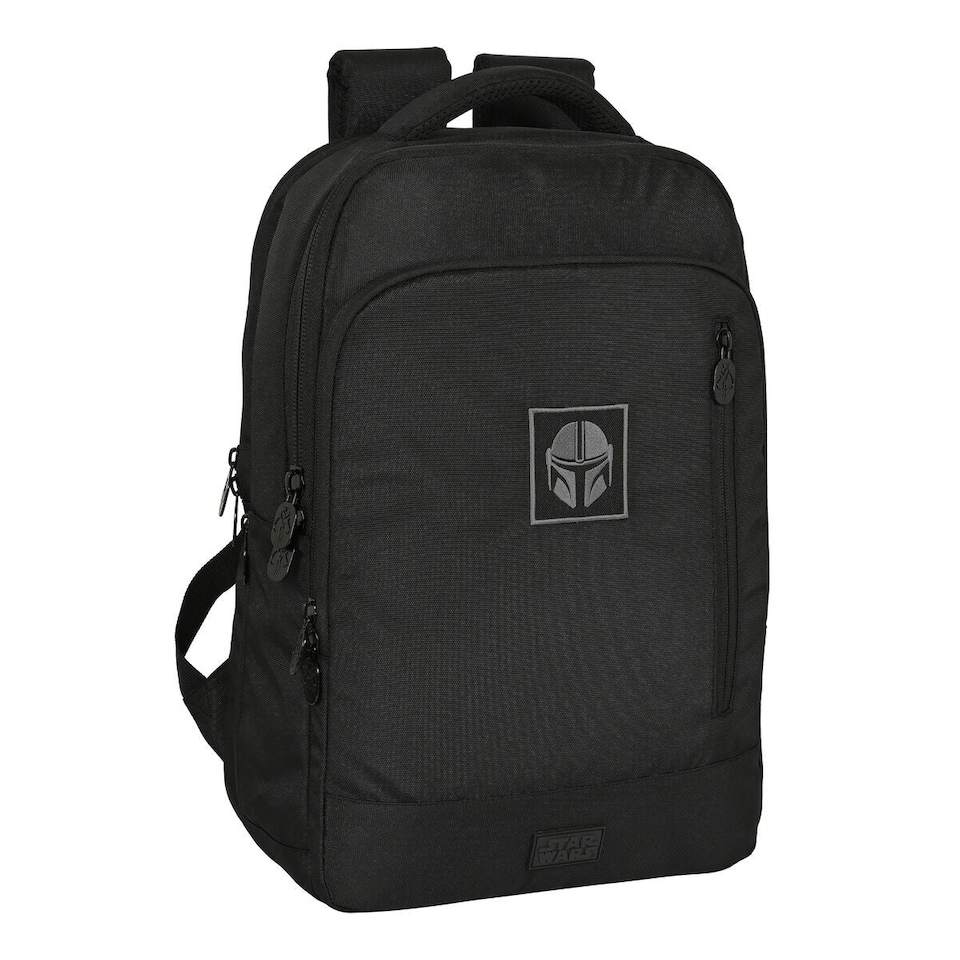 image 1 of Rucksack for Laptop and Tablet with USB Output The Mandalorian Black N/A | N/A | One Size