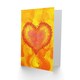 image 2 of Paint Oil Orange Swirl Love Valentine Anniversary Valentines Day Card