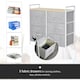 image 4 of HOMCOM 5 Drawer Linen Basket Storage Unit Home Organisation w/ Shelf Handles
