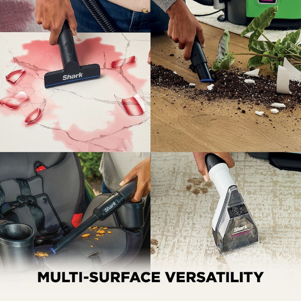image 1 of Shark EveryMess Portable 3-in-1 Stain Eliminator, Wet Vac & Dry Vac VX110UK Blue