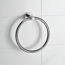 Showerdrape Modernity Chrome Stainless Steel Wall Mounted Towel Ring | Silver | 1