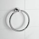 image 1 of Showerdrape Modernity Chrome Stainless Steel Wall Mounted Towel Ring | Silver | 1