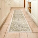 image 3 of KUKOON Green Vintage Style Floral Hallway Runner Rug 60cm x 240cm | Green
