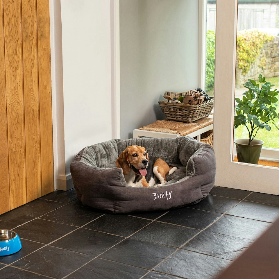 image 1 of Bunty Polar Dog Bed Green | XL