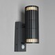 image 2 of BHS Zeb Outdoor Up and Down Wall Light with PIR Sensor, Anthracite