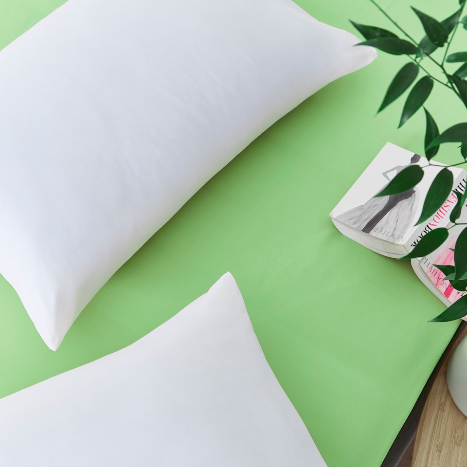 image 1 of Snug Anti-Allergy Get Fresh Bed Pillows, 2 pack, Breathable and Hypoallergenic