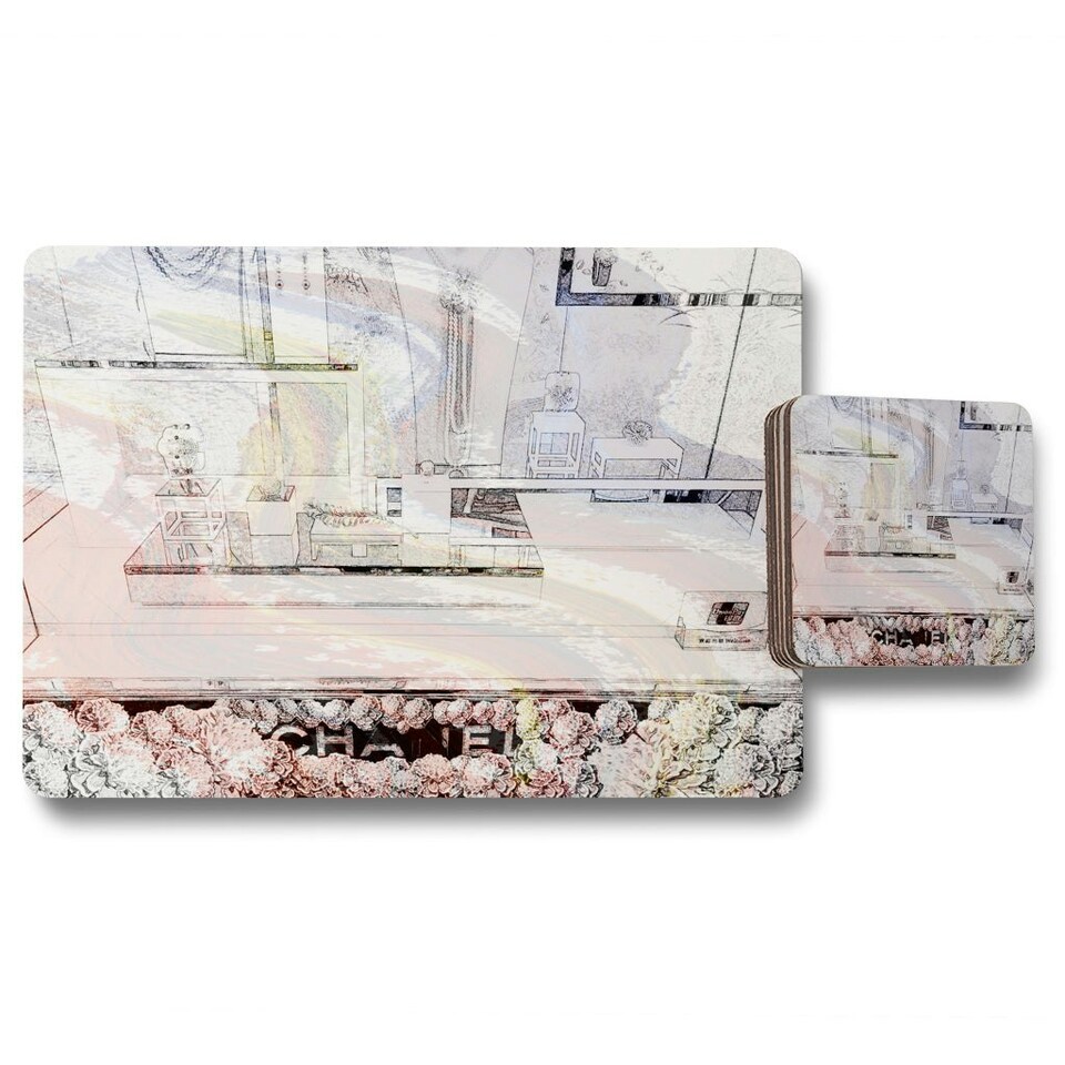 Window shopping (Placemat & Coaster Set)