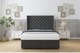 image 1 of Sloomy Dior Graphite Dumfries Ottoman Bed With Mattress With 54" Wingback Headboard 3' Single