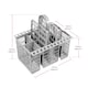 image 2 of SPARES2GO Cutlery Cage Basket compatible with Hotpoint Dishwasher (Grey, Removable Handle, 225mm)