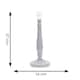 image 2 of ValueLights Victoria Grey Wood Traditional Stem Table Lamp Base