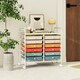 image 6 of COSTWAY 12 Drawers Utility Cart Storage Rolling Macaron