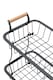image 3 of Living and Home Two-Tier Wire Food Basket