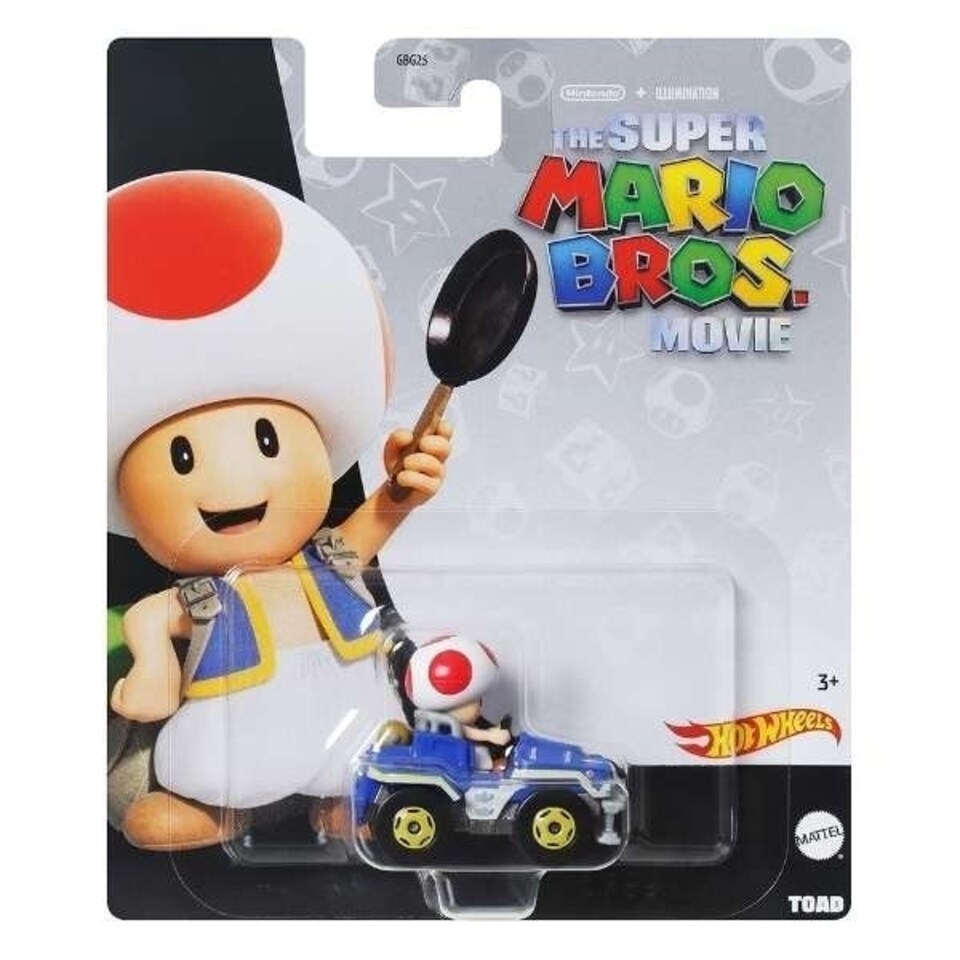 image 1 of Hot Wheels The Super Mario Bros. Movie Toad 1:64 Scale Replica Die-Cast Vehicle