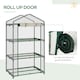 image 7 of Outsunny 3 Tier Mini Greenhouse Grow House w/ Roll Up Door, Clear