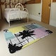 image 3 of Geometric Shape & Leaf Print (Rug) Multi | XL: 160x230cm