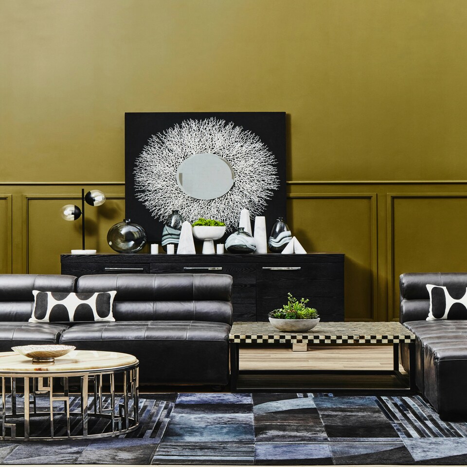image 1 of Relic Onyx Stone Coffee Table Cream
