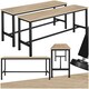 image 1 of Pair of Benches Fairfield 108 x 32.5 x 50 cm Brown | Light