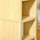 image 8 of HOMCOM 204 CD Storage Tower Tall Bookcase Bookshelf with 12 Cubes Oak Tone
