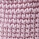image 3 of Homescapes Pastel Pink Cotton Knitted Round Storage Basket - 37 x 21 cm Pink | M