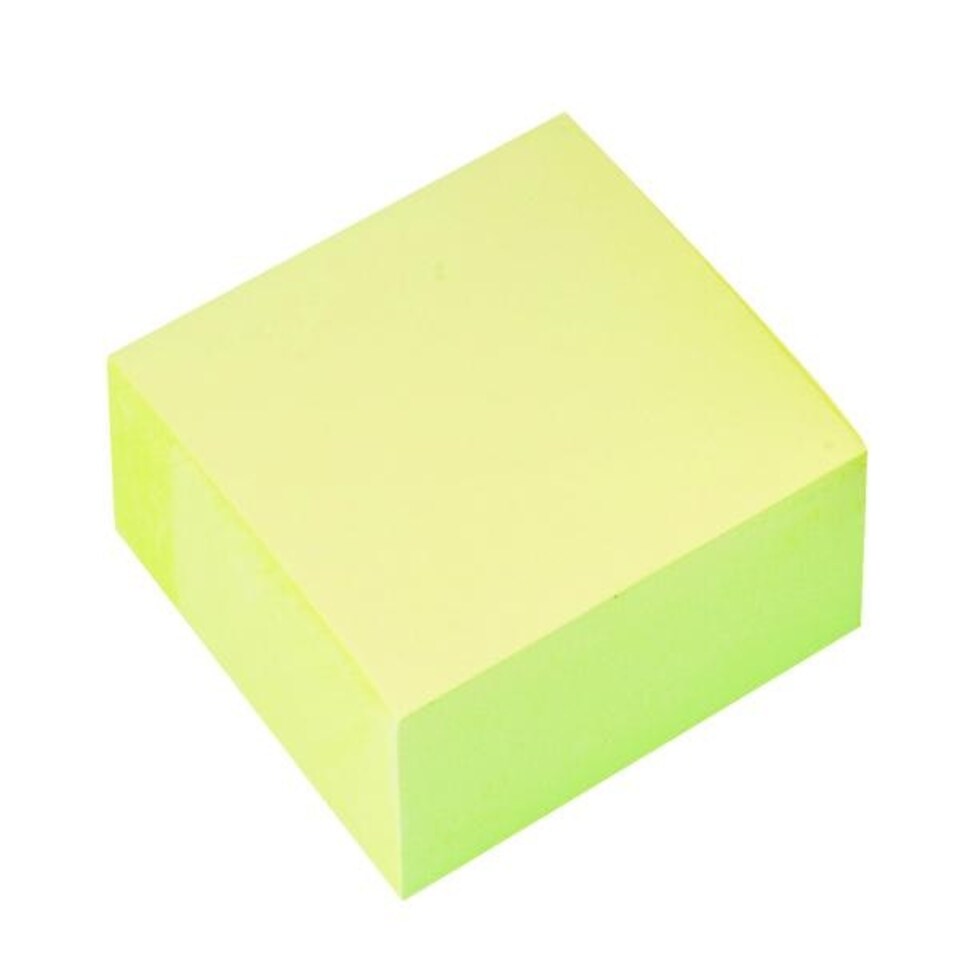 image 1 of 400 Sheets Yellow Quick Note Cube 76 x 76mm
