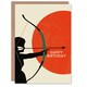 image 1 of Sagittarius Sun Archer Zodiac Sign Abstract Birthday Card
