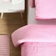 image 5 of OHS Bows Tufted Fleece Duvet Set Pink | Single