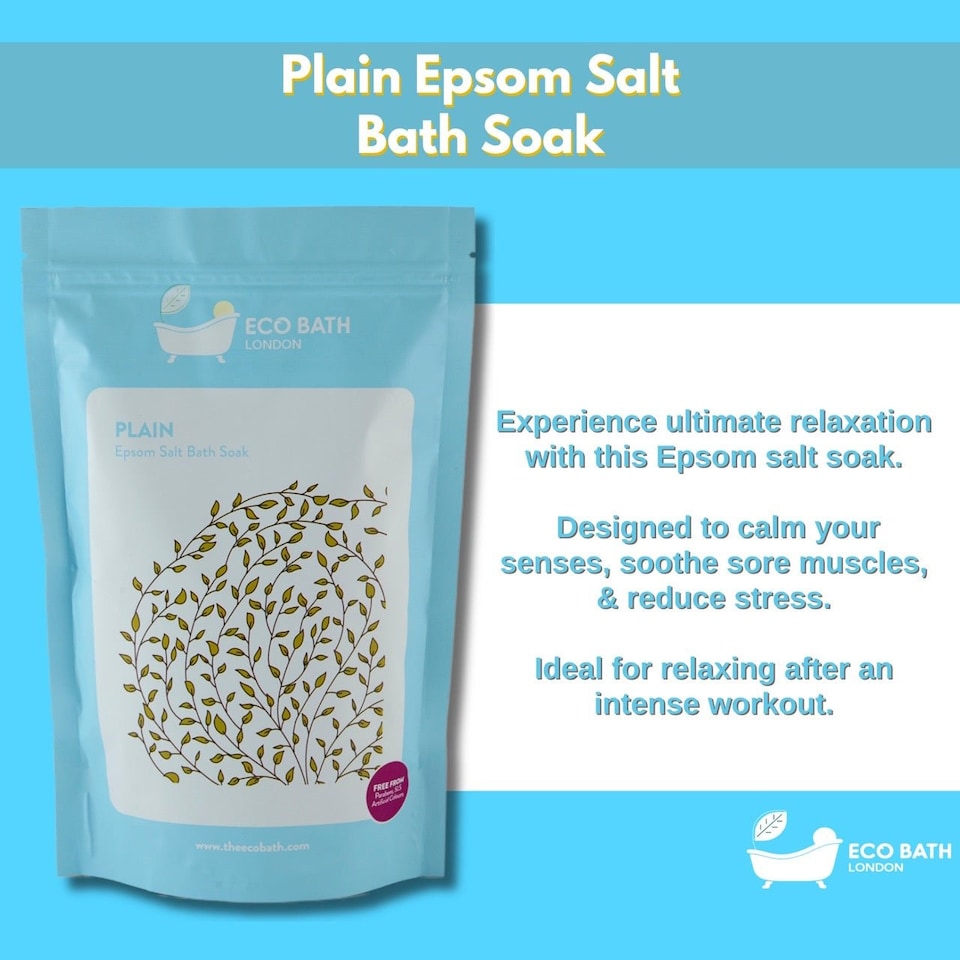 image 1 of Unscented Plain Epsom Salt Bath Soak