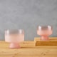 image 3 of Interiors by Premier Small Matte Pink Ombre Glass Vase, Modern Two-Tonal Decorative Vase, Chic Flower Vase for Contemporary Homes Pink