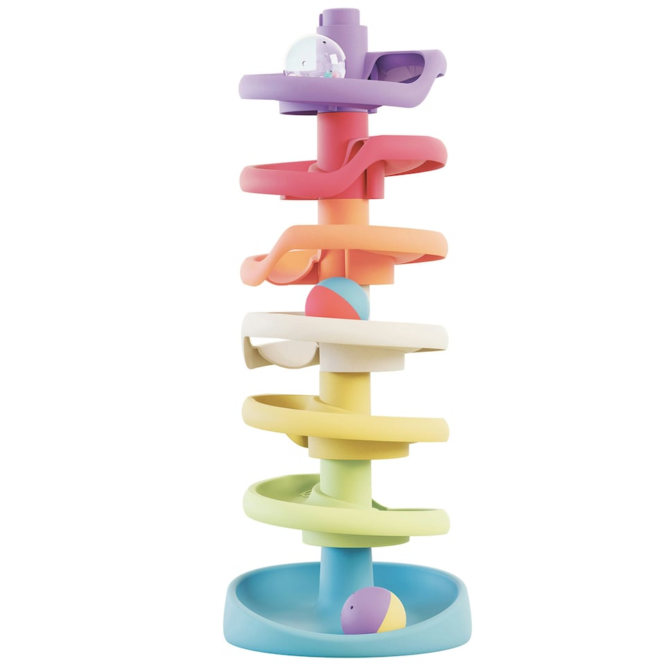 image 1 of Quercetti Play EcoPlus Spiral Tower Evo 10 Pieces