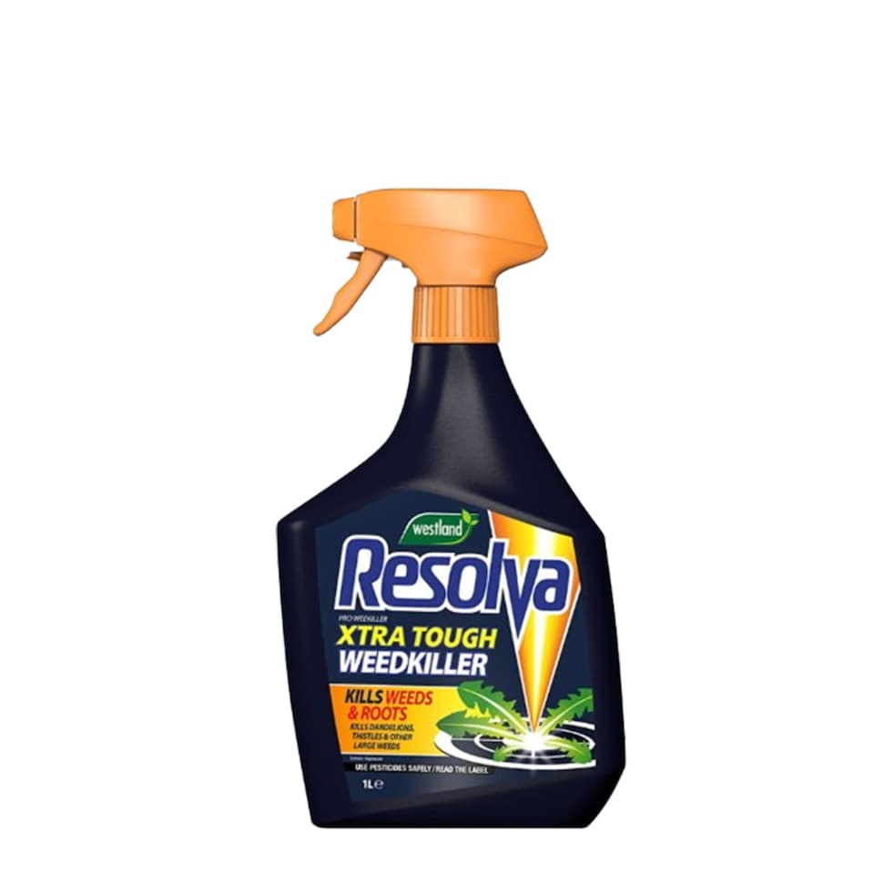 image 1 of Resolva Pro Xtra Tough Weed Killer 1L Ready to Use Fast-Acting Herbicide for Weeds Brambles & Tough Vegetation Visible Results in Hours | Yellow