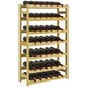 image 1 of HOMCOM Free Standing Wooden Wine Rack 42 Bottles Holders, Natural
