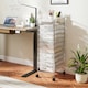 image 3 of COSTWAY 10 Drawer Rolling Storage Cart with Lockable Wheels Clear