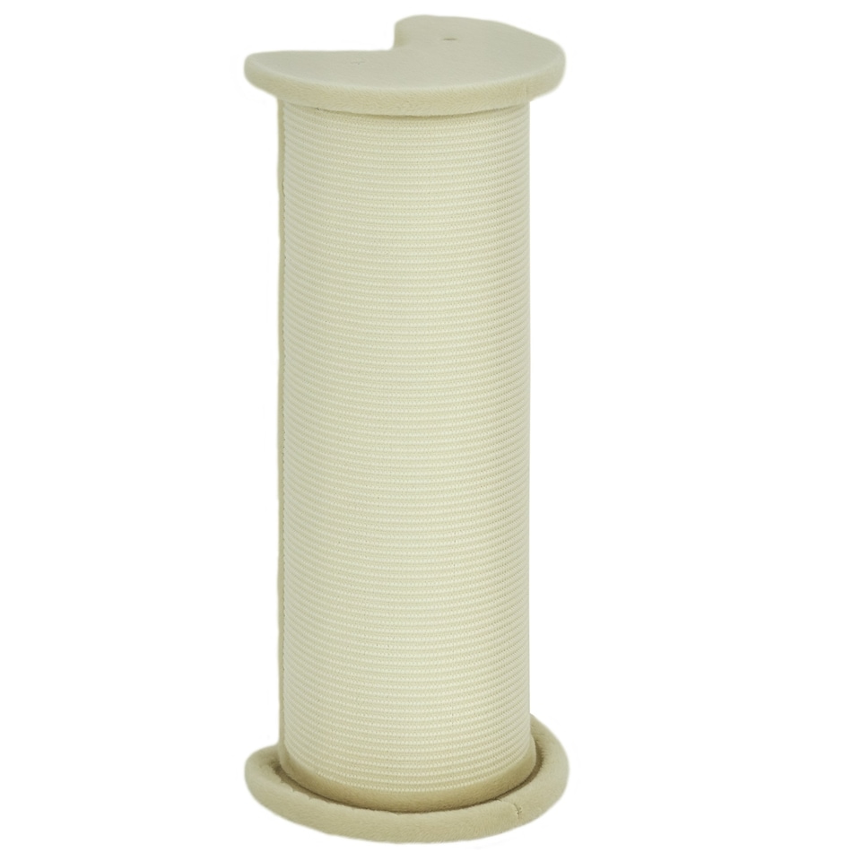 image 1 of PawHut Cat Scratching Post with Sisal Rope Soft Plush Anti-Tip, 85cm, Beige
