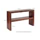 image 3 of Maxen Mango Console Table with Shelf Brown