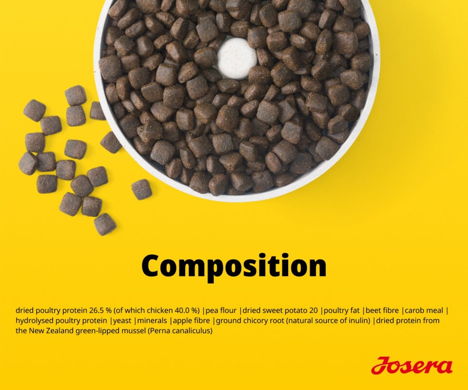 image 1 of Josera Medi/Maxi Adult Chicken & Sweet Potato complete dog food | Grain-free | Medium & Large breeds | Lots of meat | Active dogs | Green-Lipped Mussel | 0.9kg