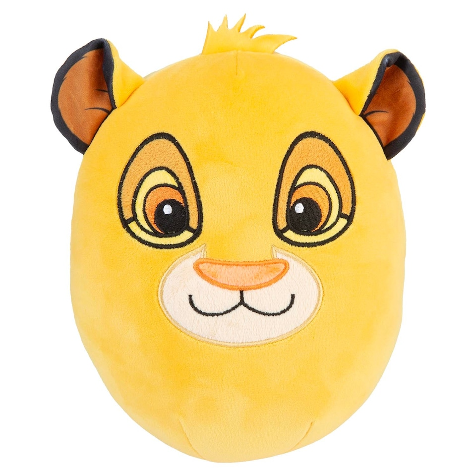 PMS Simba Oval Cushion - The Lion King Kids Character Pillow, Yellow 22cm x 16cm