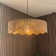 image 5 of CGC Francesca Large 60cm Natural String Round Scallop Woven Easy-Fit Lampshade