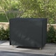 image 2 of Outsunny 3 Seater Garden Swing Cover, Windproof and Anti-UV | Black | Black | 220L x 125W x 172Hcm