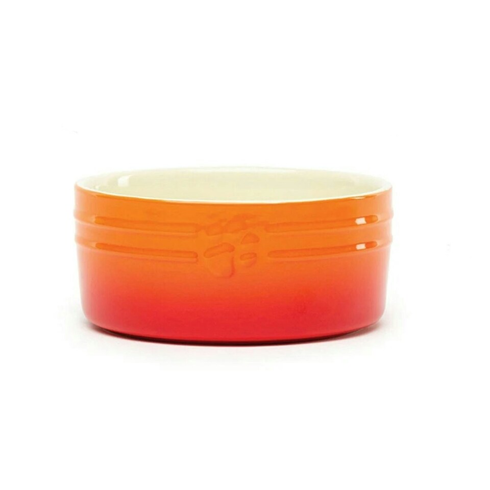 image 1 of Scruffs Ceramic Ombre Pet Food Bowl 19cm | Orange | 1
