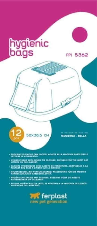 Ferplast Fpi5362 Litter Tray Bags 50x38.5cm