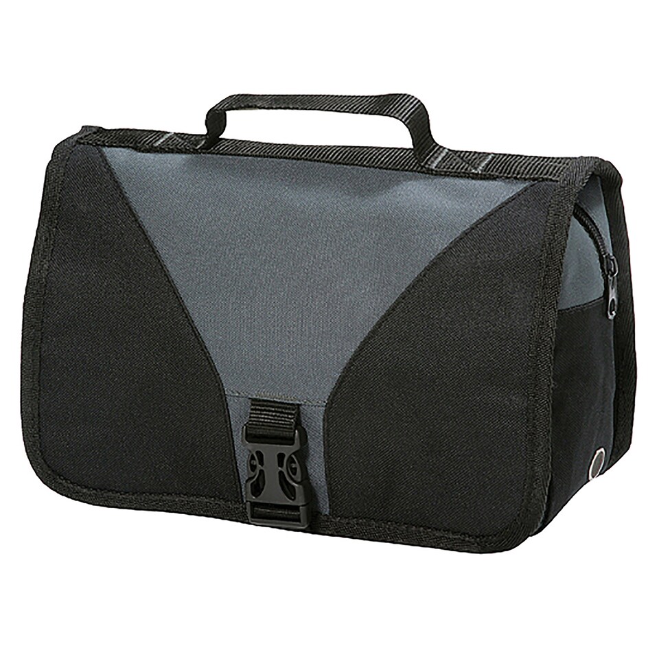 image 1 of Shugon Bristol Folding Travel Toiletry Bag - 4 Litres | Grey | Dark Grey/Black | One Size | 1