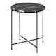 image 1 of Avila Side Table with Black Polished Marble Stone 42x45cm