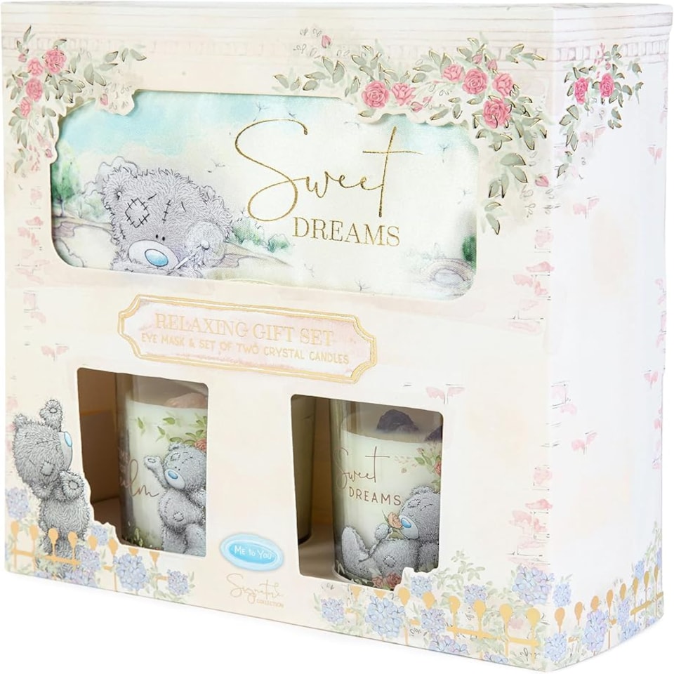 image 1 of Me to You Tatty Teddy Eyemask and Scented Crystal Candles Gift Set Signature Collection