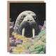 image 1 of The Walrus Cavern Surreal Alien Landscape Stars Birthday Greeting Card